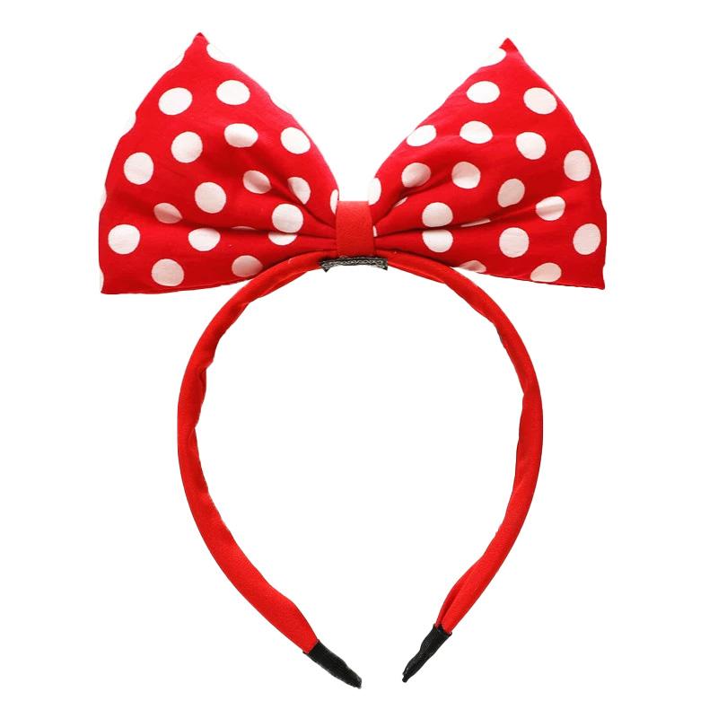 1PC Fabric Bow Large Head Hoop Hair Accessories Big Size For Girl Women Headband Bow Knot Bowknot Headwear