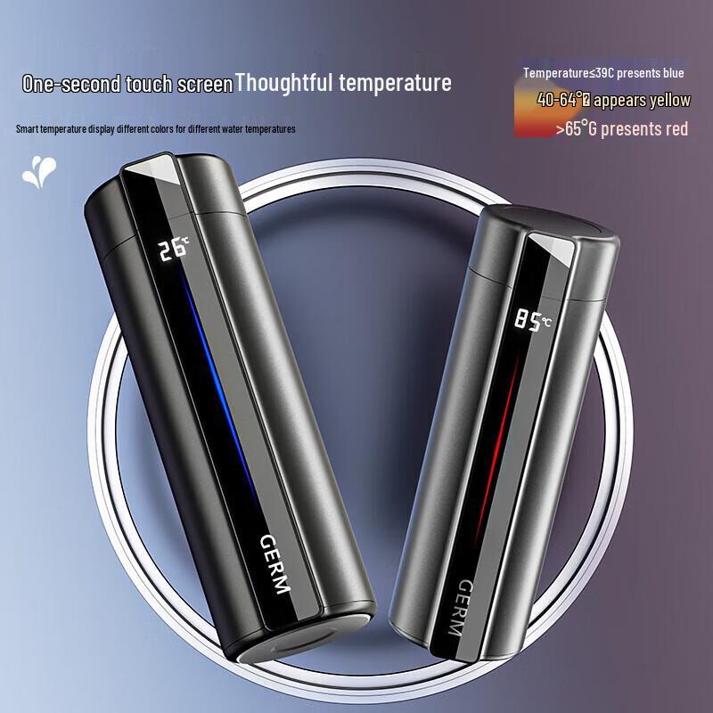 Germ Smart Digital Display Rechargeable Thermos Cup