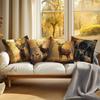 Forest Deer Cushion Pillowcase Printed 100% Polyester 45x45cm Throw Pillowcover Decorative Sofa Cushion Pillowslip Home Decor
