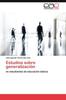 Buch Estudios Sobre Generalizacion