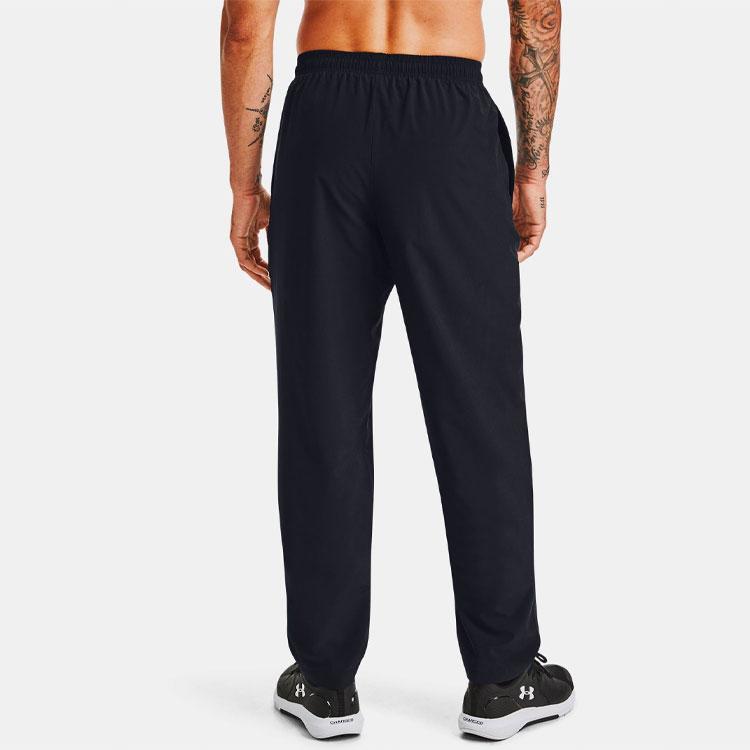 Under Armour Woven Series Fleece-Lined Casual Loose-Fit Sports Pants Men Bottoms Black 1363322-001