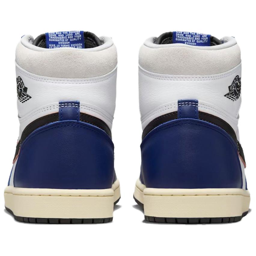 Air Jordan 1 Retro High OG Rare Air - Blu Reale Profondo Scarpe da Ginnastica da Uomo Bianco Nero Grigio Neutro DZ5485-100