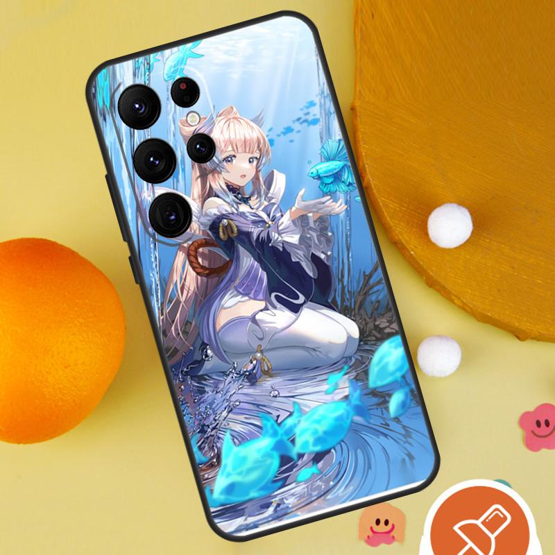 Sangonomiya Kokomi Genshin Impact Phone Case For Samsung Galaxy S25 Ultra S24 S23 S22 S21 Ultra S9 S10 Plus S20 FE Funda Cover