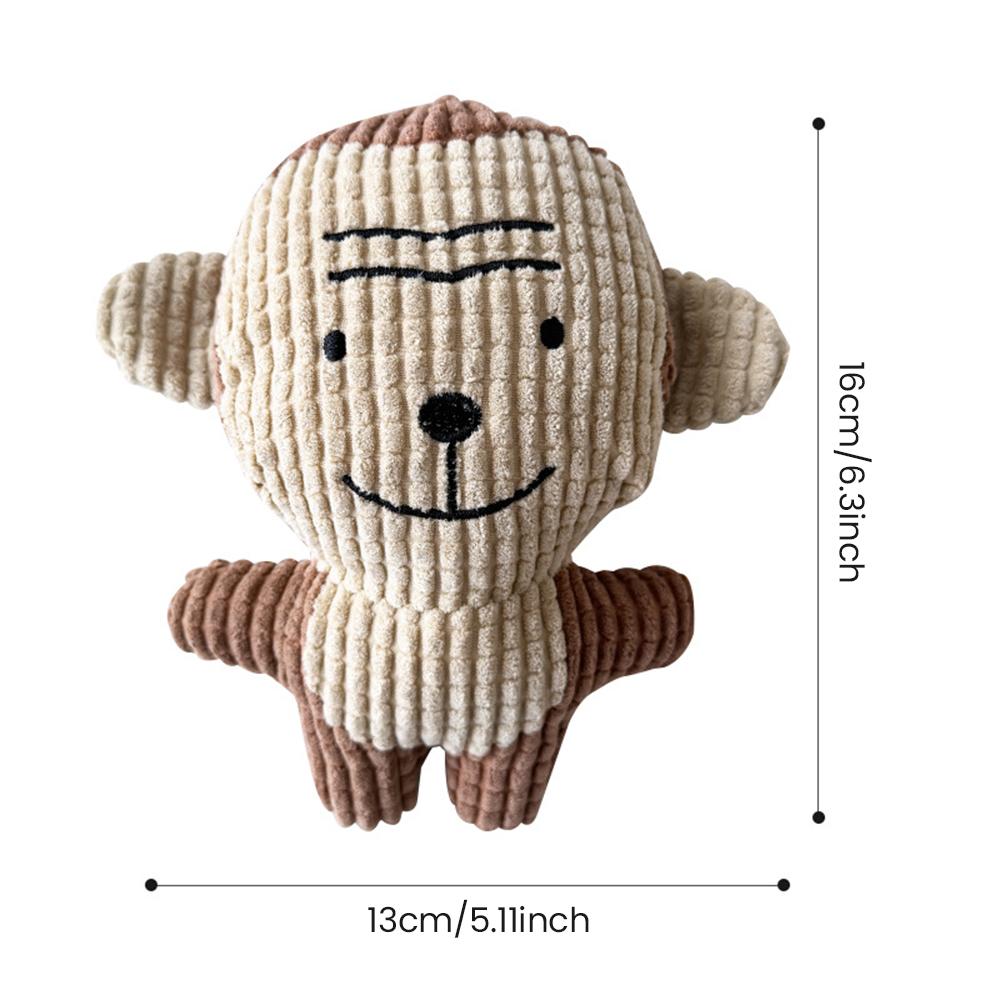 Puppy Dog Plush Squeaky Toys for Small Medium Dogs Bone Aggressive Chewers for Pet Cat Products Puppy Accessories