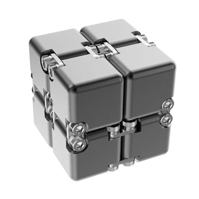 Fashion Metal Infinite Magic Cube New Unique Upgraded Disassembled Assembled Developing Intelligence Decompression Toy