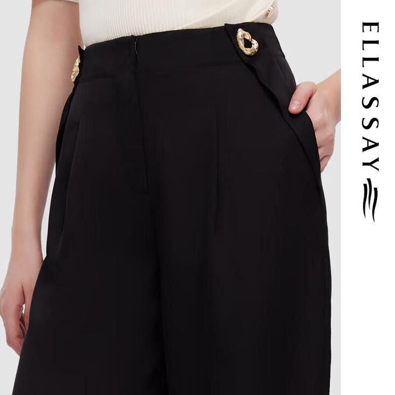 ELLASSAY Women's High-Waist Wide-Leg Pants