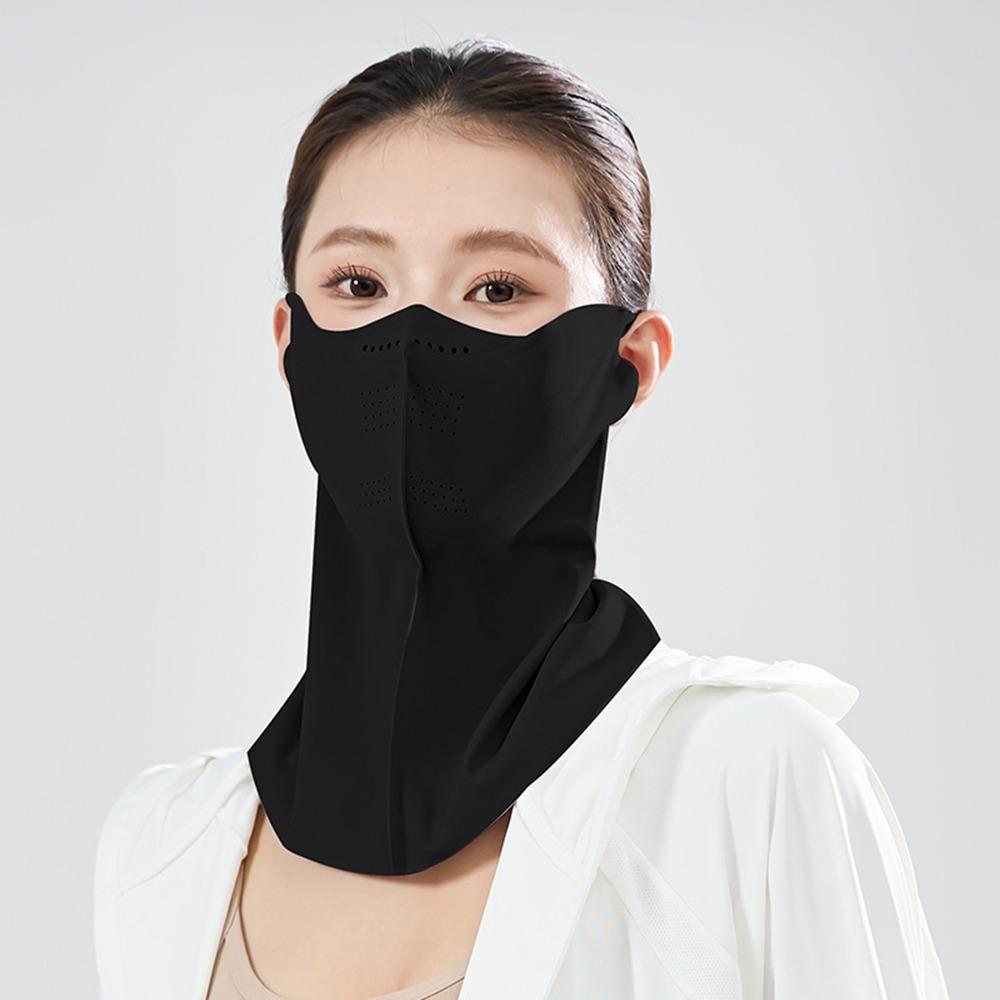Sunscreen Face Scarf Sunscreen Mask Face Mask Face Gini Mask Adjustable Ice Silk Mask  Sports