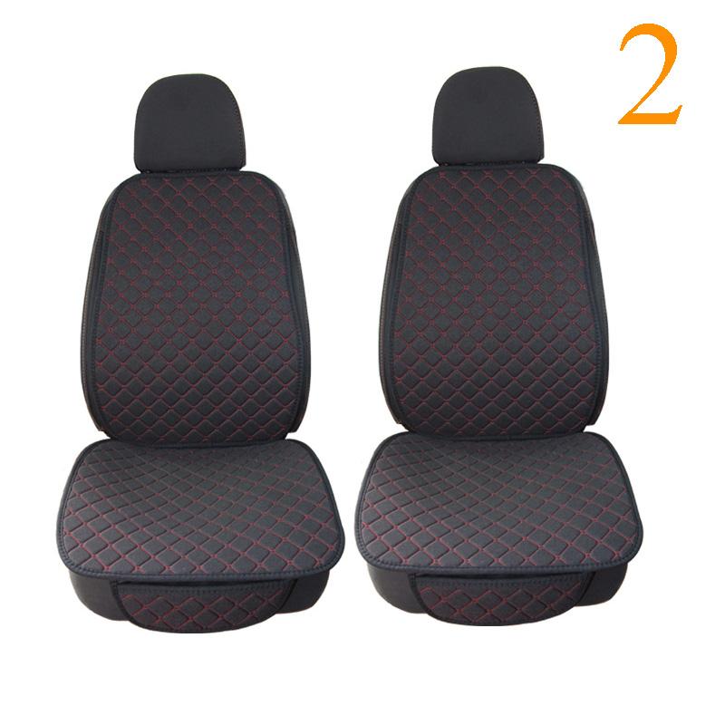 Flax Car Seat Cover Protector Universal Linen Front Rear Back Cushion Protect Pad Mat Backrest Accessories Interiors Truck