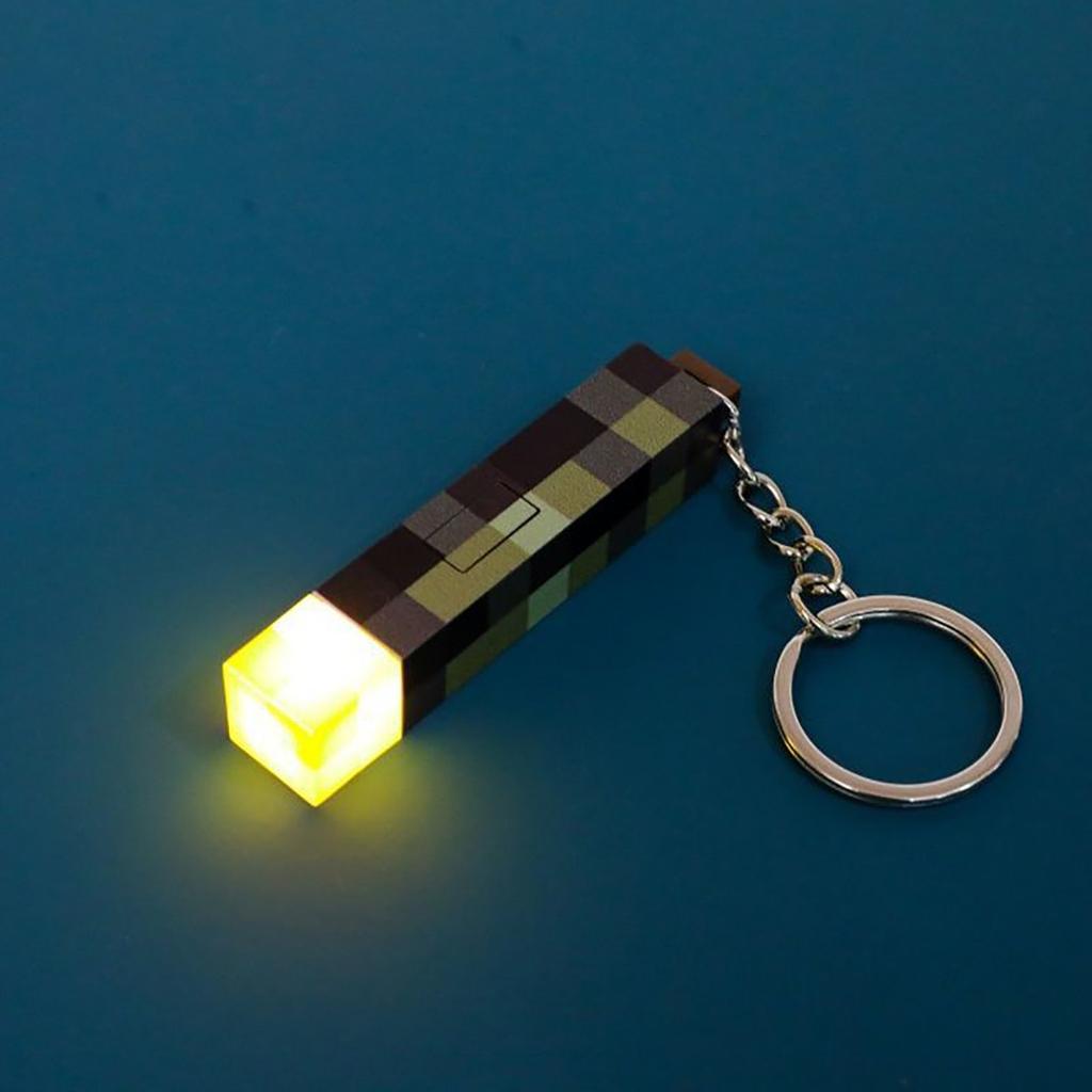Glowing Torch Keychain, Glowing Game Peripheral Backpack Pendant, Glowing Toy Pendant