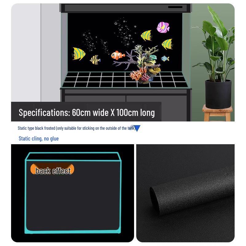 

Самоклеящаяся 3D наклейка-фон для аквариума черного, синего, белого цвета для высокодетализированной экспозиции аквариума