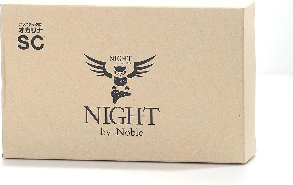 NIGHT Ocarina, NIGHT by Noble, Plastic, SC, Black Rubber Finish, 25 X 150 X 75mm