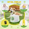 Lanceur de balles automatique pour chiens, Machine interactive de lancer de balle avec 3 niveaux de distance(20-46 pieds) & 5 Balles, Lanceur de Balle pour Chien pour Jouer à l'Intérieur et à l'Extérieur