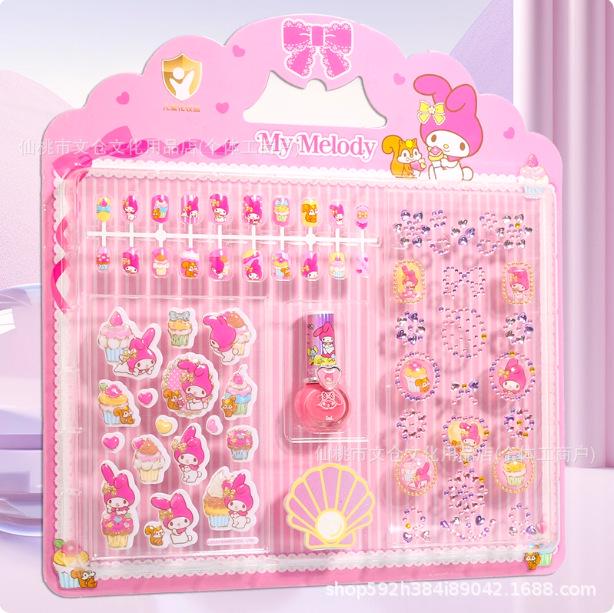 Kuromi Kids' Nail Polish & Manicure Sticker Gift Set
