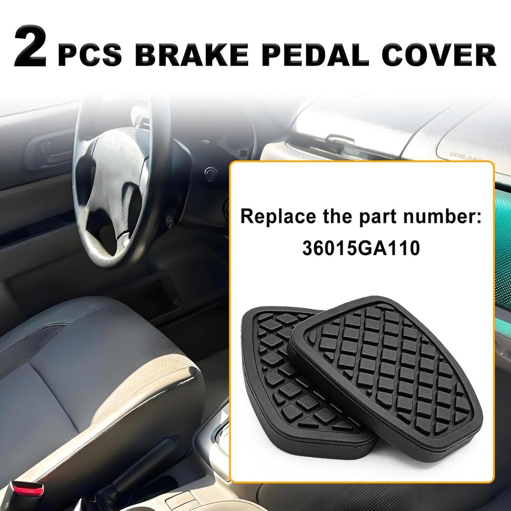 Anti Slip Pedal Covers Forester Brake Footrest Cover Vehicle Grip Footrest Pad 36015GA110 Replacements Suitable for Forester