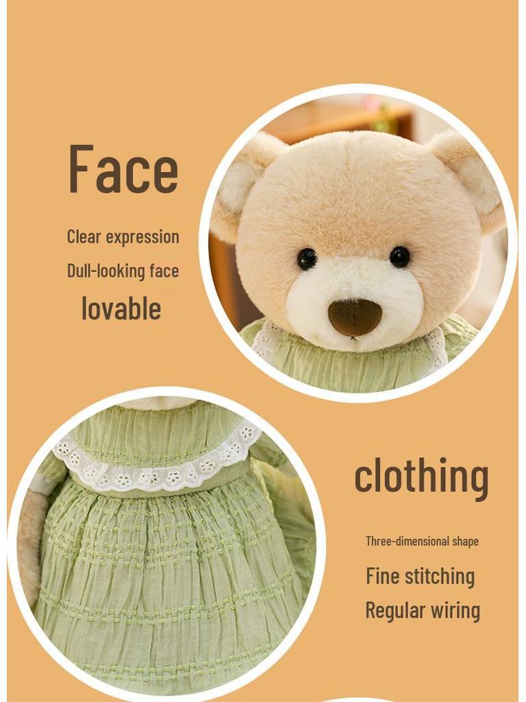 Jenny Series Plush Doll: Bear & Rabbit Clothing Style, Perfect Children's Gift & Companion