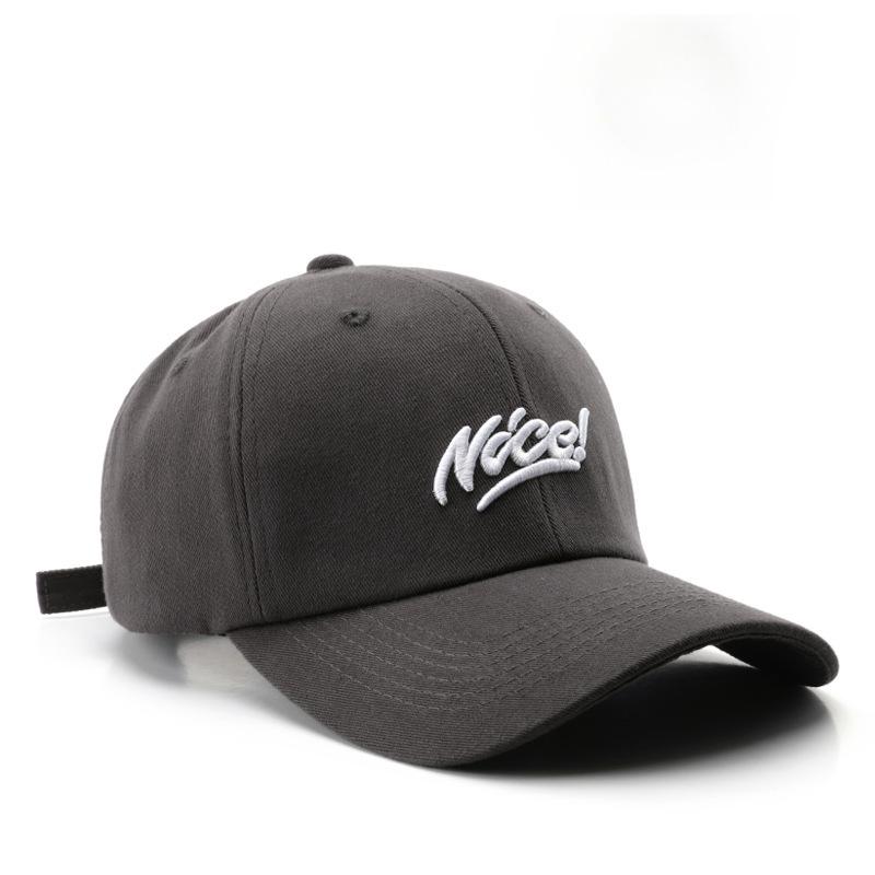 Koreanische Version der japanischen Damen-Frühjahrs- und Herbst-Baseballkappe mit personalisiertem Buchstaben-Stickerei, Outdoor-Reise-Sport-Sonnenschutz-Sonnenschirm-Kappe für Herren