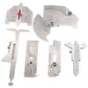 ABUL-6Pcs Welding Gauge Weld Inspection Gauge Weld Seam / Round Corner / Crown Test Size Ruler Angle Measurement Kit Combination