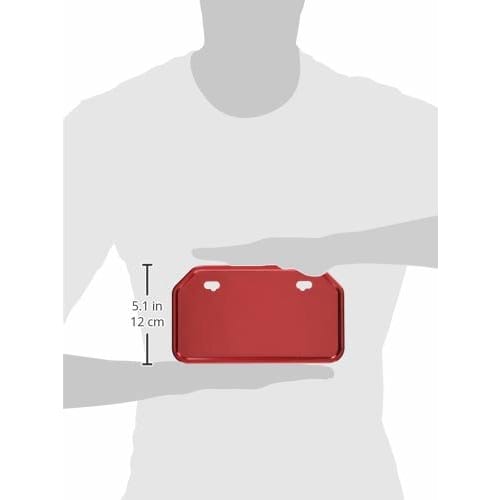 Bike Parts Center License Plate Base 50cc~125cc Mountain Shape Red 900112