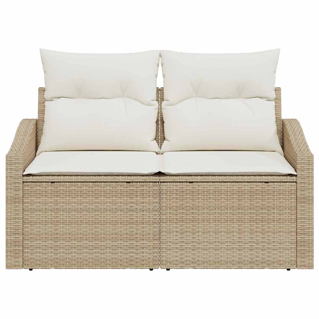 Garden Sofa with Cushions 123 X 62 X 69 Cm Poly Rattan