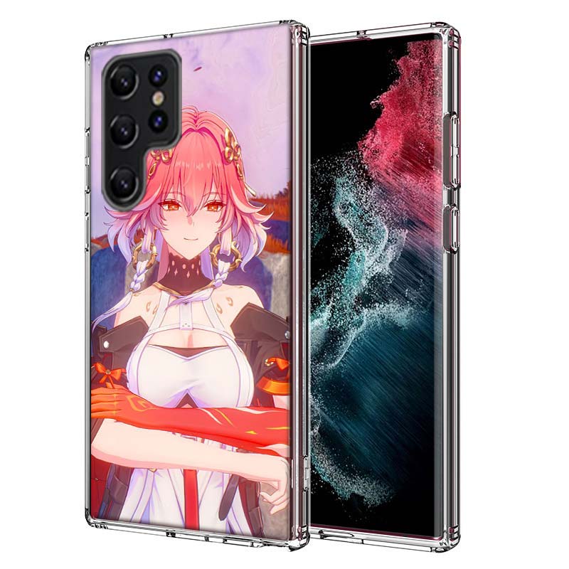 Game Wuthering Waves Changli Capa Phone Case For Samsung S26 Ultra S25 Edge Galaxy S23 S21 S20 S24 FE S22 S10 Plus Cover Clear T
