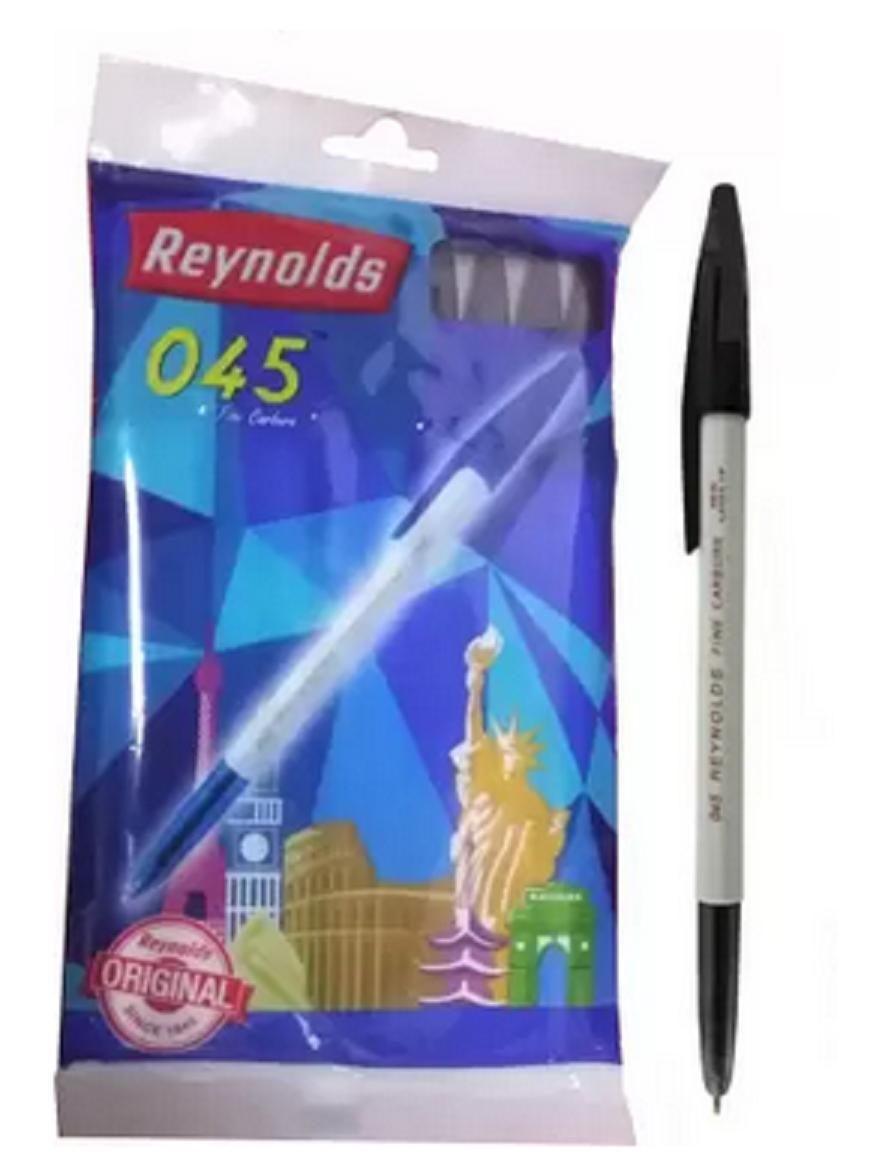 

@ Reynolds 045 Black Ball Pen Ink Color Black For School Zr-2097-60%Off