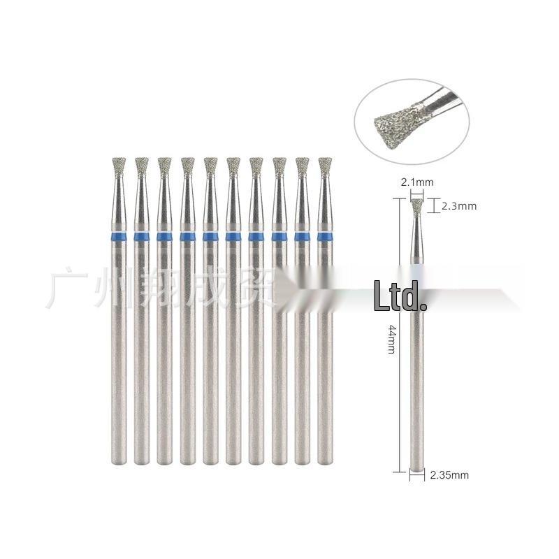 10-Piece Nail Art Diamond Drill Bits for Pre-Treatment and Grinding Dead Skin & Calluses