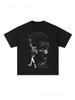 Ritratto di Giannis Antetokounmpo Pallacanestro Americana Stampa Vintage Retrò T-shirt Casual Unisex Unisex Manica Corta Girocollo T-shirt Unisex
