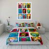 Pop Art Colorful Portrait Set Bedding Duvet Cover Set Duvet Cover Pillowcases  (1*Duvet Cover 2*Pillowcases, Without Duvet Insert)