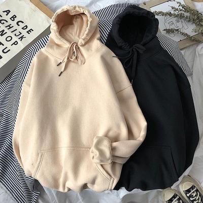 Men's Autumn Winter Fleece Hoodie - Hong Kong Trend, Loose Fit, Streetwear Style