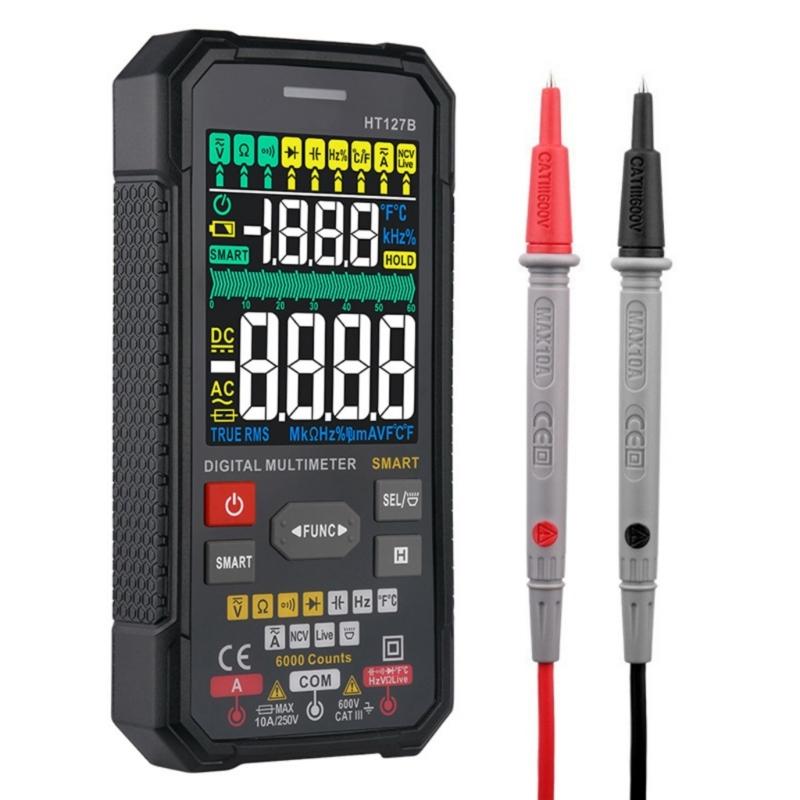 Digital Miniature Multimeter Voltage Current Resistance Capacitance Tester for Electrical Testing Electricians Students