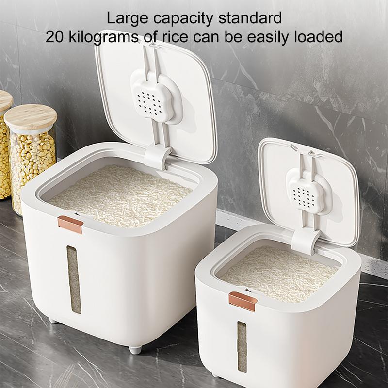 Rice And Grain Storage Container Food Storage Box With Lid Airtight Leak Proof Storage Box Kitchen Storage Container Rice Bucket