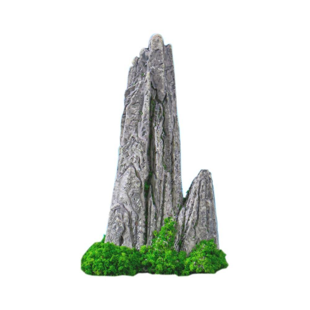 Simulation Mini Mountain Statue Resin Waterfall Rocks Imitation Fake Mountain  Home Decoration