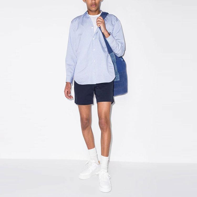 Polo Ralph Lauren SS22 Solid Color Elastic Waist Deck Straight Leg Shorts Men shorts Dark-Blue 710644995-023