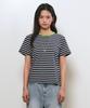 GENERALIDEA Color Block Stripe Short Sleeve T-Shirt [Navy] / Gf2Lts522