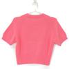 MAISON CARREE MC-07-08 Pink cashmere100 Raglan sleeve mini knit pullover tops F pinkUsed