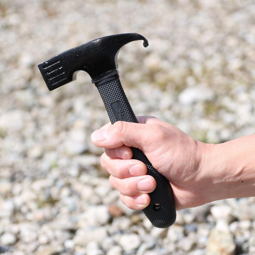 KAKURI Short Peg Sand for Outdoor Camping and Tent 200mm X 115mm Hammer, Beige, Pegs, Approx.