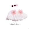 Doll Dress and Hairpin DIY Decor Soft Educational Toy Clothes Costume Accessory for