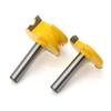 2 PCS Router Bit T Type Arc Milling Cutter with 1 2 Inch Shank Electric Wood Edge Trimmer Engraver Surface Milling