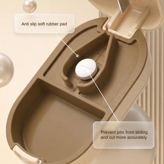 Pill Case Compact Size Storage Box Food Grade PP 1 Pc