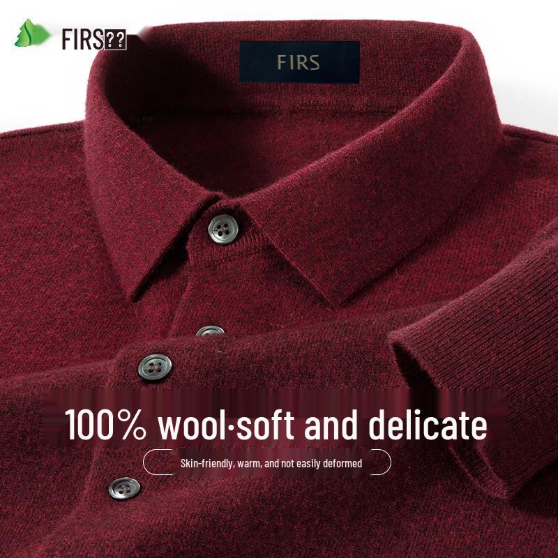 

Shanshan Men s 100% Pure Wool Business Casual Lapel Sweater 2XL