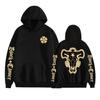 Felpa con cappuccio e stampa anime Black Clover Maglione in pile Felpa con cappuccio anime