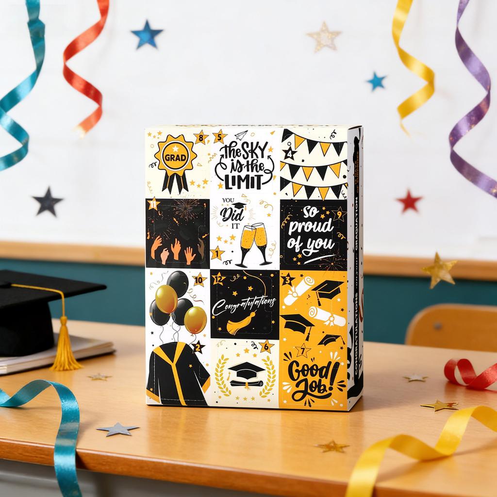 Graduation Countdown Calendar Gift Box 12 Days 2026 Graduation Gift Box With It Yourself Empty Boxes For Graduates Her Him High School College