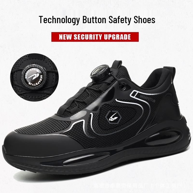 Temu Steel Toe Safety Shoes: Anti-Smash, Anti-Puncture, Wear-Resistant, Lightweight, Comfortable Labor Shoes