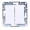 Candlestick connector without frame, white Asfora