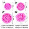 Lotus Shape Silicone Mold Large, Medium And Small Lotus Seed Chocolate Fondant Scented Candle Cake Decoration Mold