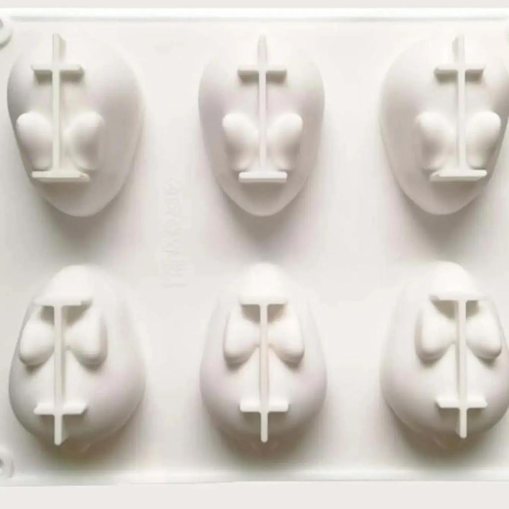 1pc-Rabbit shaped silicone cake mold soap making tool pastry baking mold