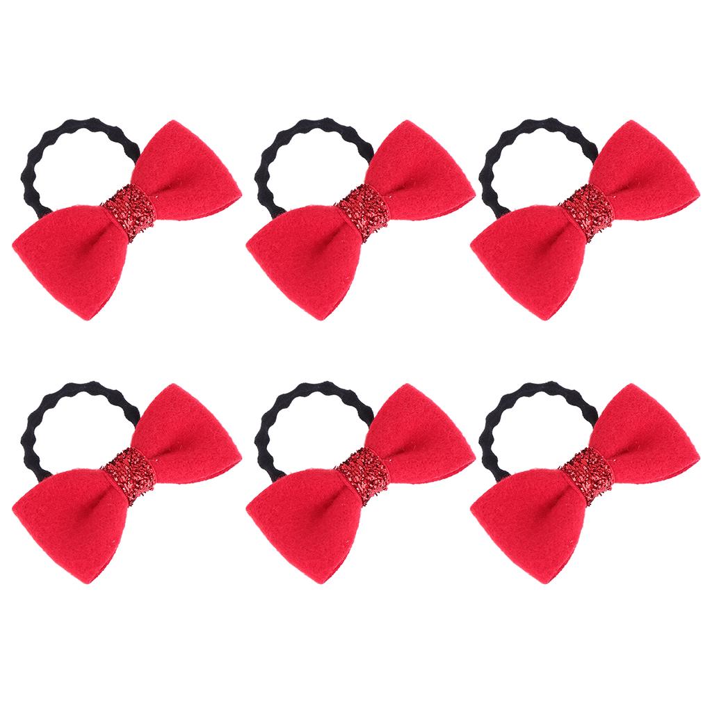 Buy 20pcs Hair Ties Red Bowknot Stretch Hair Rope Hair Accessories Hair
