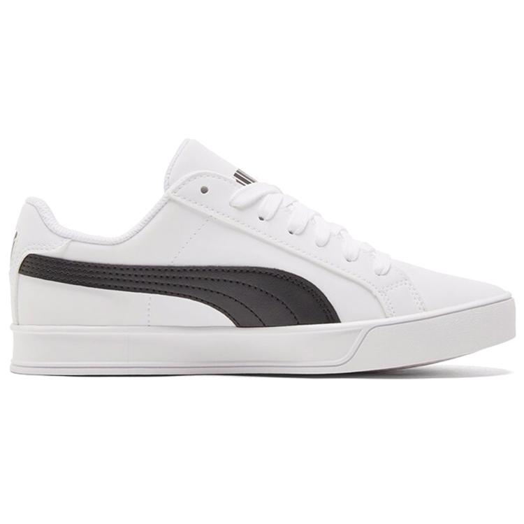Puma Smash Vulc White Black 359622-05