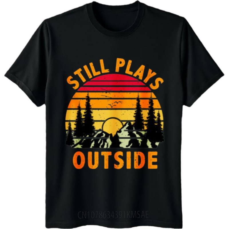 Solid Color Unisex Oneck T Shirt Casual Still Plays Outside Sunset Forest Scene Minimalist For Unisexs Male Tshirt Brand