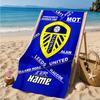 Custom Name Beach Towel Leeds Loyalty Microfiber Beach Towel, Lightweight for Summer Travel, Swimming Pool Fan Birthday Gift